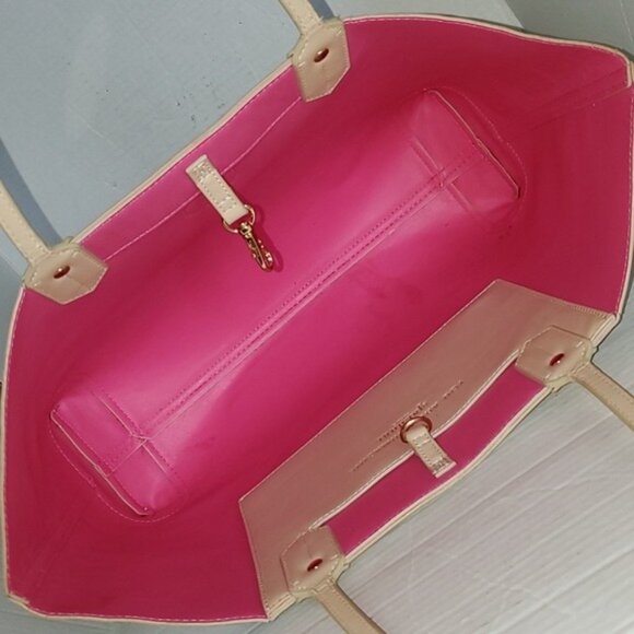 Spartina 449 Large Tote Bag Shoulder Handbag Purse Navy Cream Women's Woman's - Picture 12 of 14